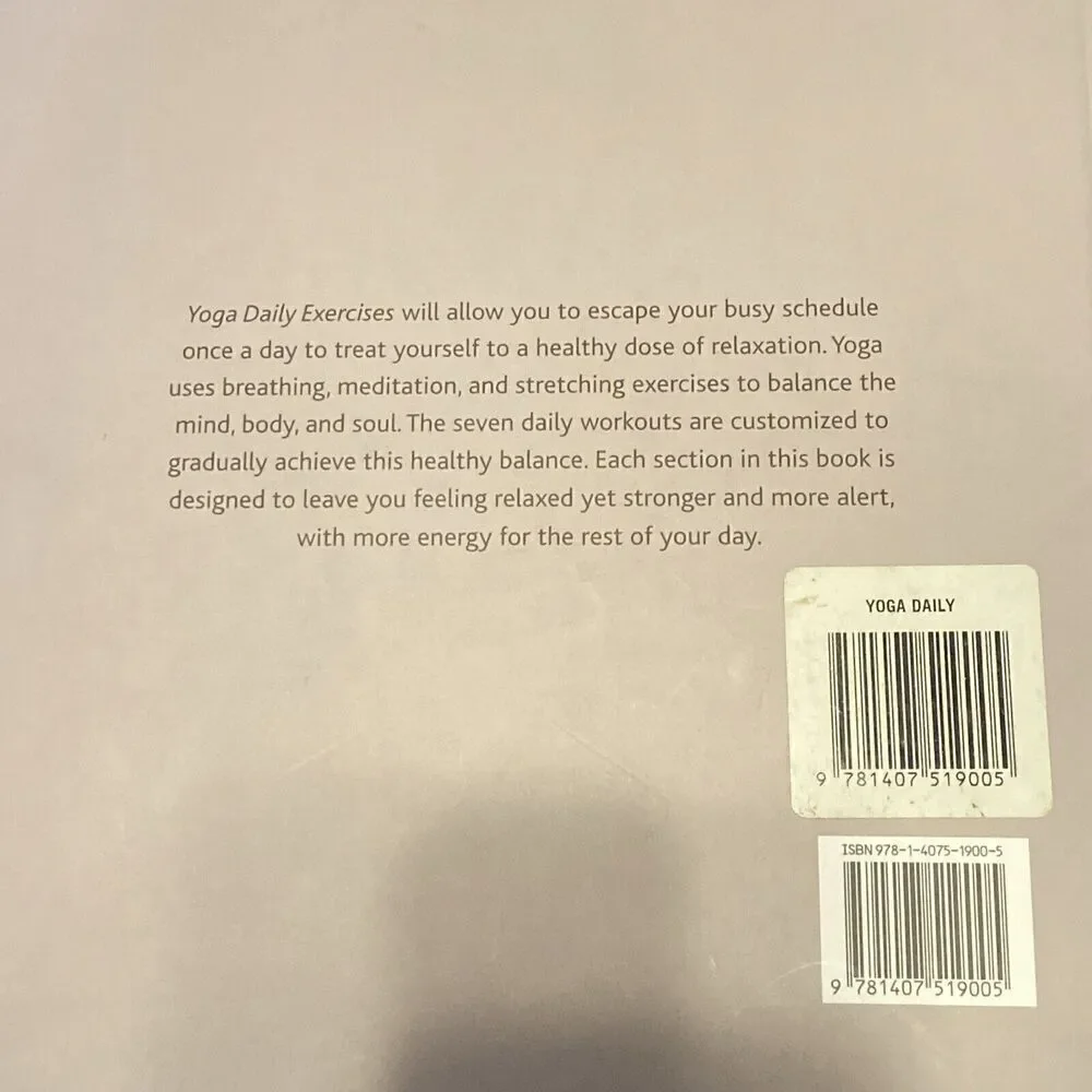 Yoga Lightweight Non-Slip Mat 24”x‎ 68”plus Yoga Daily Exercise Book